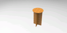 10 Mm MDF Chair Stool Free DXF File