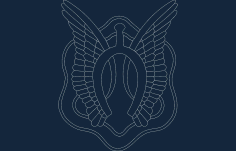 17th Cavelry Dxf Logo Design DXF Vectors File