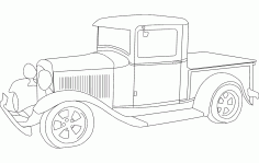 1932 ford pickup Free DXF Vectors File