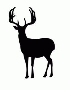 2D Deer Free DXF Vectors File