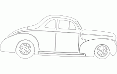 40 Ford Coupe Car DXF File