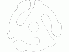 45 Adapter Free DXF Vectors File