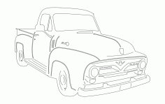55 Ford Pu Laser Cut DXF File