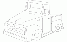 55f Pickup Laser Cut DXF File