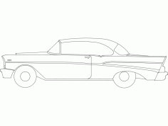 57 chevy Free DXF Vectors File