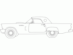 57 t-Bird Free DXF Vectors File