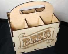 6 Pack Beer Holder.Rack Laser Cut CDR File