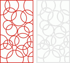 Abstarct Bubble Style Vector Panel Laser Cut CDR File