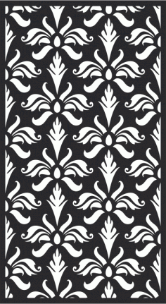 Abstarct Floral Background Panel Laser Cut CDR File