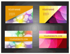 Abstract business card template Vector File