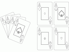 Aces Template DXF File