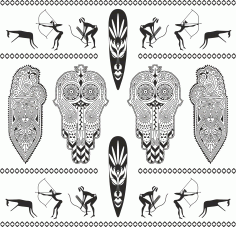 Africa Totem Vector Pack CDR File
