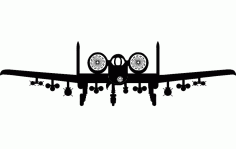 Aircraft Drawing Silhouette Free DXF File