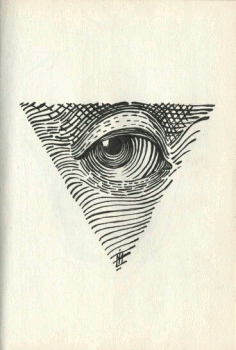 All Seeing Eye Wall Art DXF File