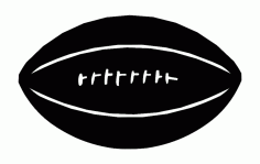American Football Game DXF File