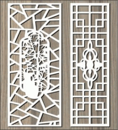 Ancient Pattern Behind the Garden for Laser Cut CNC CDR File