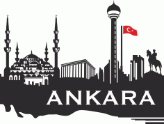 Ankara Skyline Free CDR Vectors File