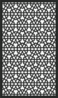 Archetypal Outdoor Metal Screen Panel DXF File
