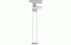 Architecture Pillar Design Free DXF Vectors File