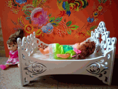 Baby Doll Cradle or Crib CDR Vectors File
