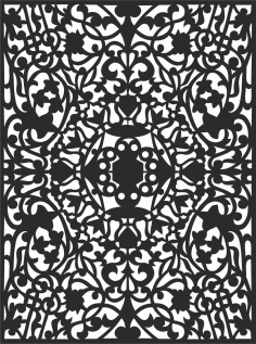 Background Grill Screen Panel Laser Cut DXF File