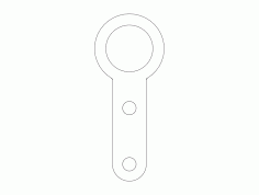 Ball Joint Clevis Free DXF Vectors File