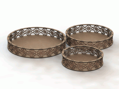 Bandejas Flor DXF File