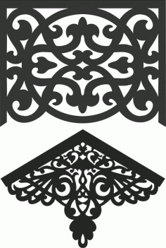 Barrier Grill Screen Panel Laser Cut DXF File