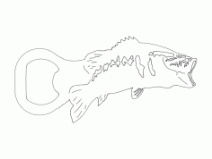 Bass Bottle Opener CNC Router Free DXF File