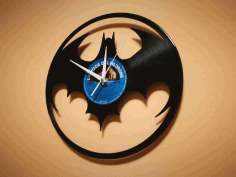 Batman Clock Free DXF Vectors File