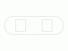 Belt Buckle Free DXF Vectors File