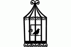 Bird Cage 2 Free Dxf File For Cnc DXF Vectors File