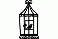 Bird Cage 2 Free Dxf For Cnc DXF Vectors File