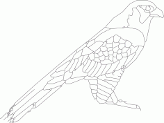 Bird Sitting 2 Free Dxf File For Cnc DXF Vectors File