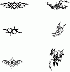 Black And White Tattoo Totem Vector Art CDR File
