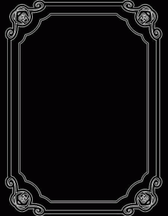 Black Mirror Frame Free DXF Vectors File