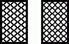 Bloated Window Grill Design Plasma Cutting DXF File
