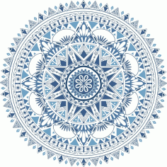 Boho Pattern Style Graphic Ornament CDR File