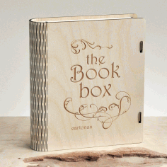 Book Box Wooden CDR File