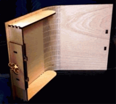 Book Shaped Souvenir Box for Laser Cut CDR File