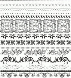 Border Pattern Free CDR Vectors File