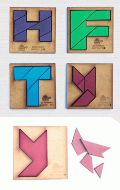 Brain Teaser Puzzle For Kids Laser Cut DXF File