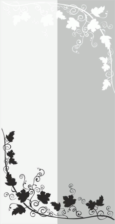 Branch Leaves Screen Panel CDR File