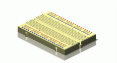 Breadboard Electronics Components Laser Cut 3D Puzzle DXF File