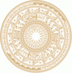 Bronze Drum Vector Free CDR File