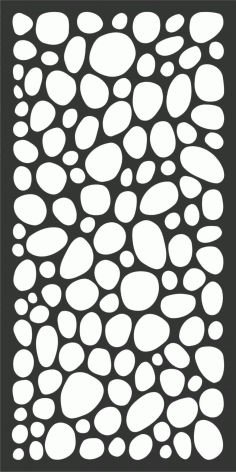 Bubble Decorative Grille Panel DXF File