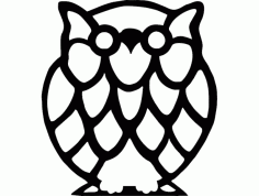 Buho Owl Free Dxf File For Cnc DXF Vectors File