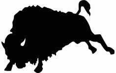 Bull silhouette Free DXF Vectors File