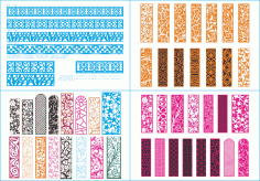 Bunch of Seamless Vertical Banner CDR File