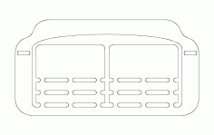 Business Card Base Free DXF Vectors File